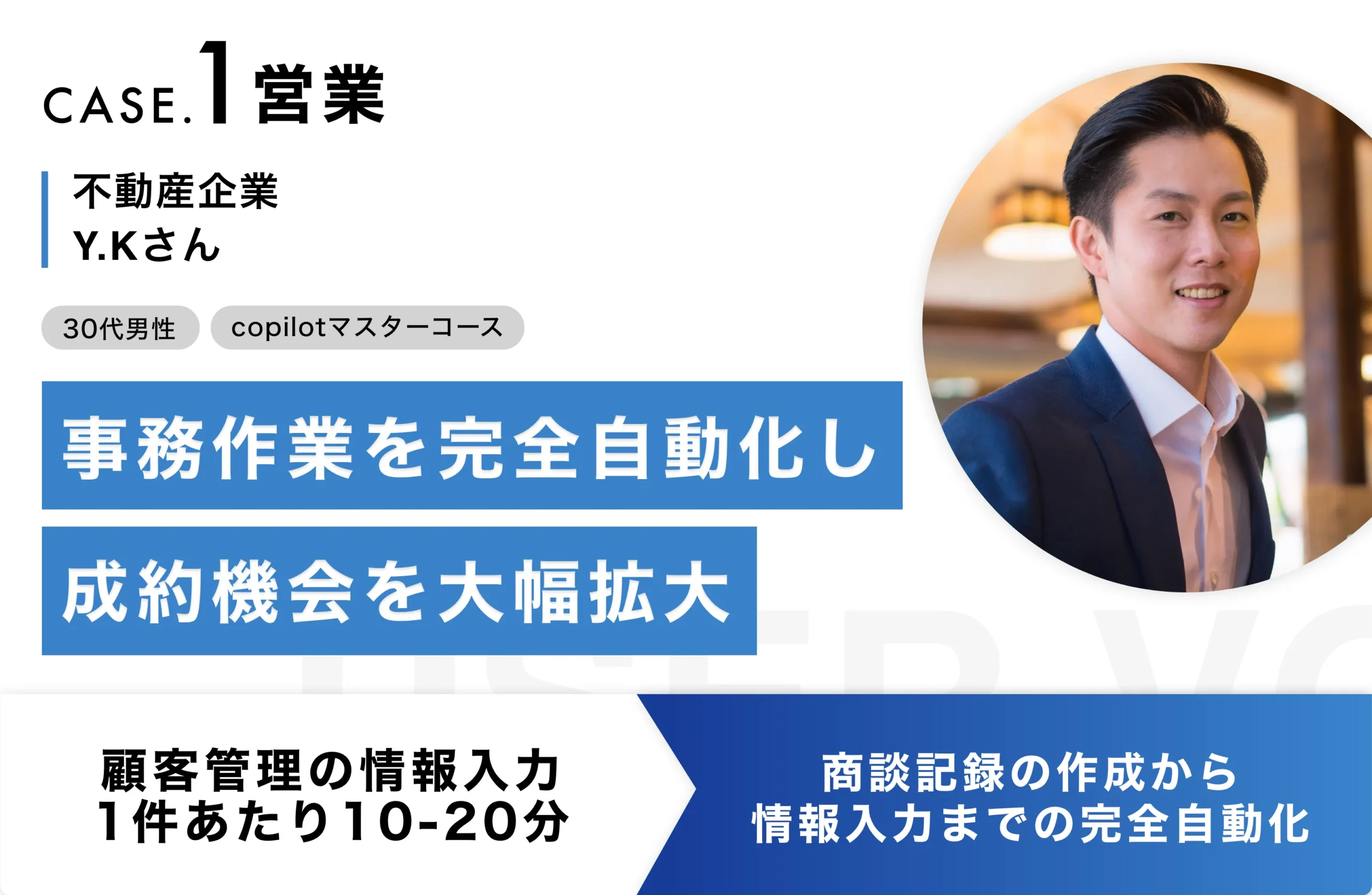 バイテックBiz導入実績(Y.Kさん_商談記録の作成から情報入力までの完全自動化)