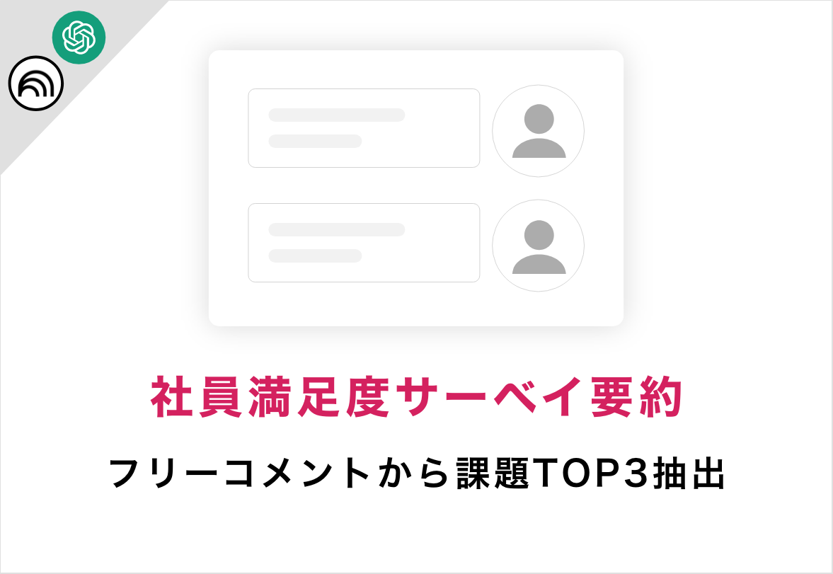 バイテックBiz課題実例(社員満足度サーベイ要約)