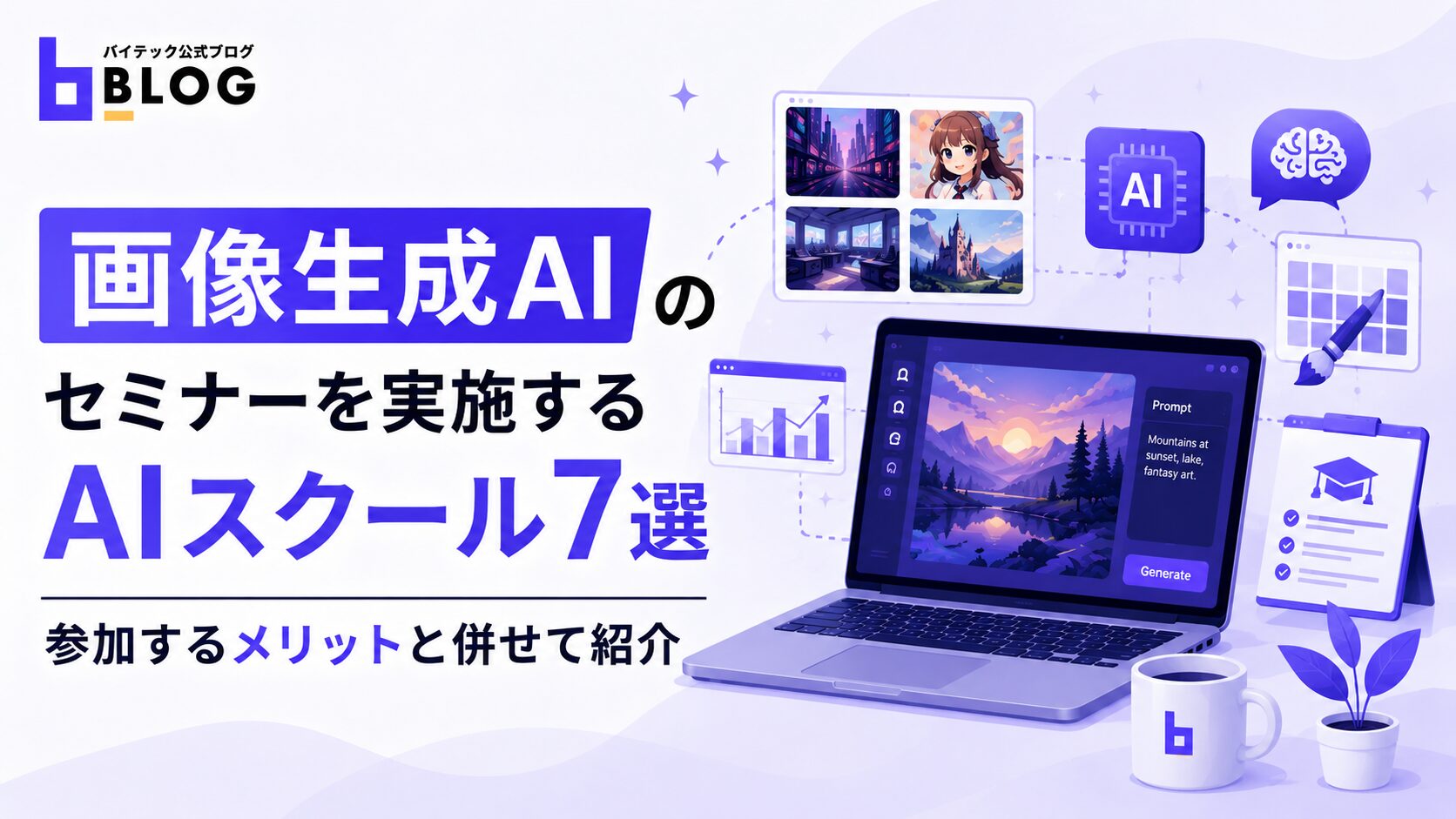画像生成AIのセミナーを実施するAIスクール7選｜参加するメリットと併せて紹介