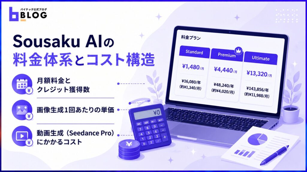 Sousaku AIの料金体系とコスト構造