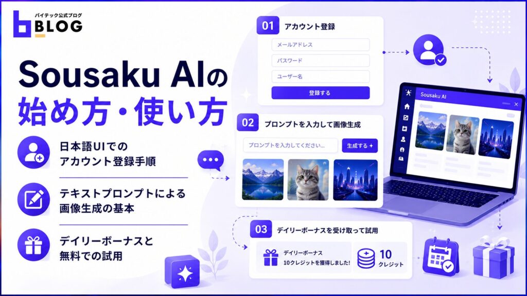 Sousaku AIの始め方・使い方