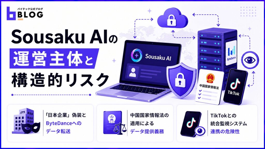Sousaku AIの運営主体と構造的リスク