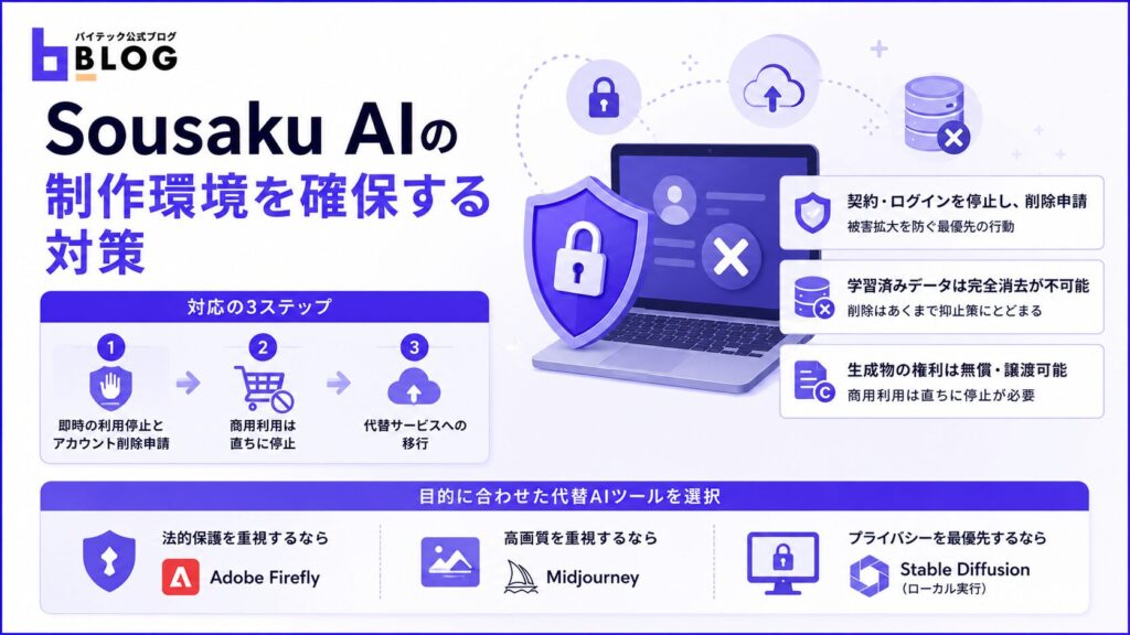 Sousaku AIの制作環境を確保する対策