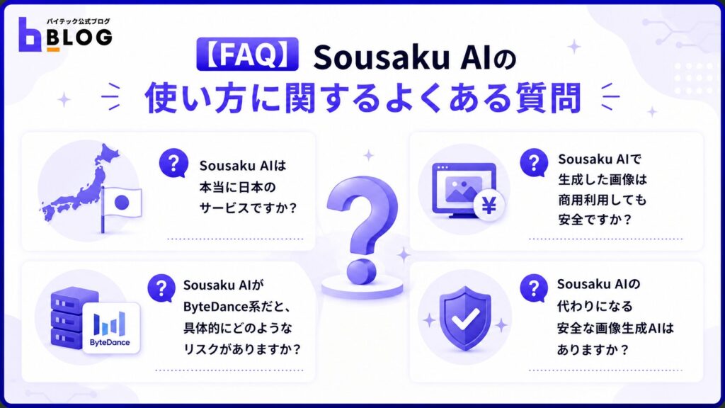 Sousaku AIの使い方に関するよくある質問
