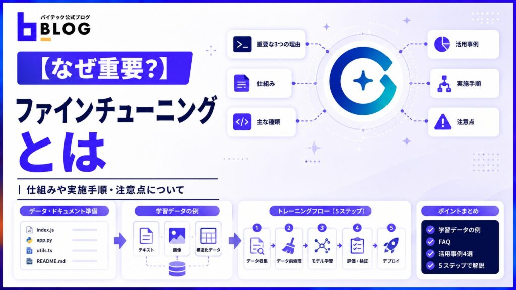 【なぜ重要？】ファインチューニングとは｜仕組みや実施手順・注意点について