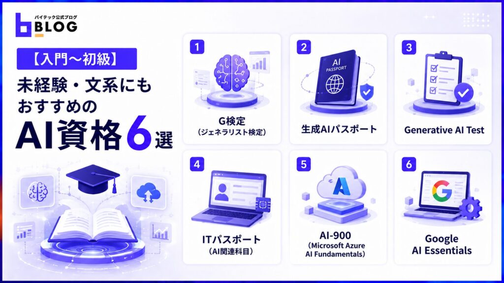 【入門〜初級】未経験・文系にもおすすめのAI資格6選