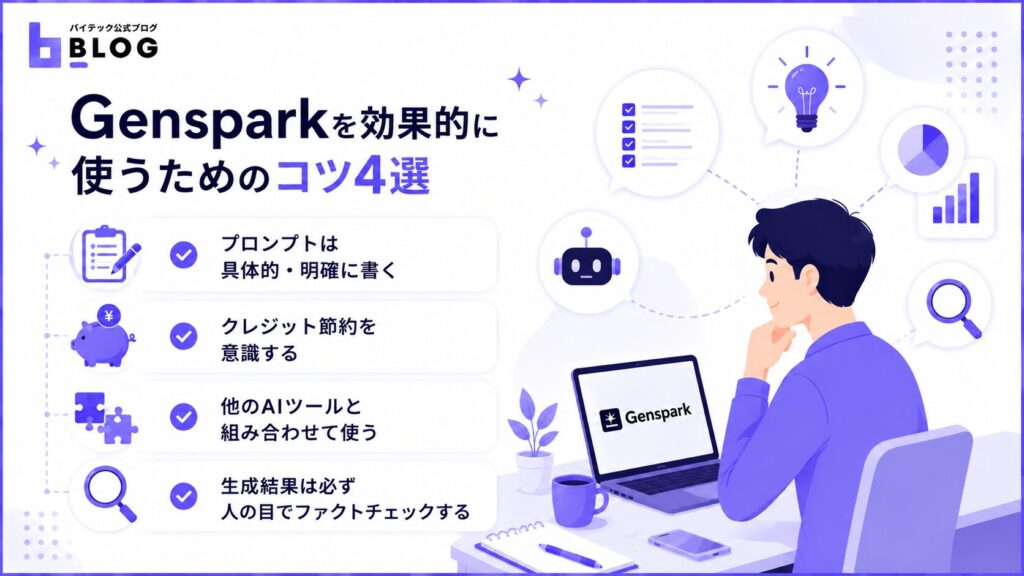 Gensparkを効果的に使うためのコツ4選