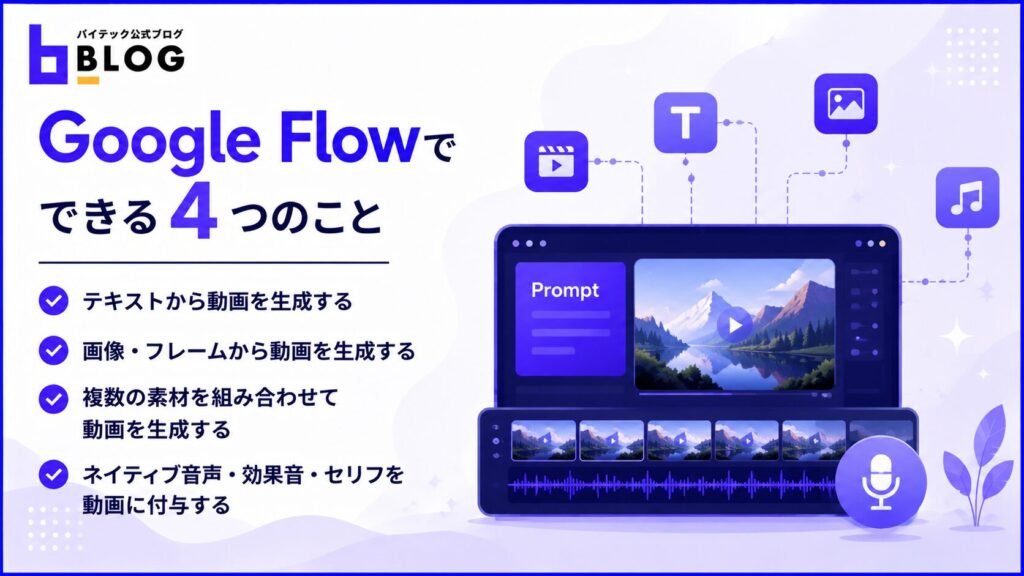 Google Flowでできる4つのこと