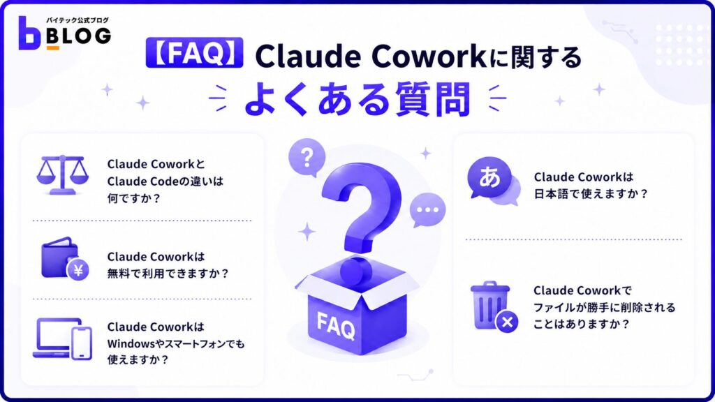 【FAQ】Claude Coworkに関するよくある質問