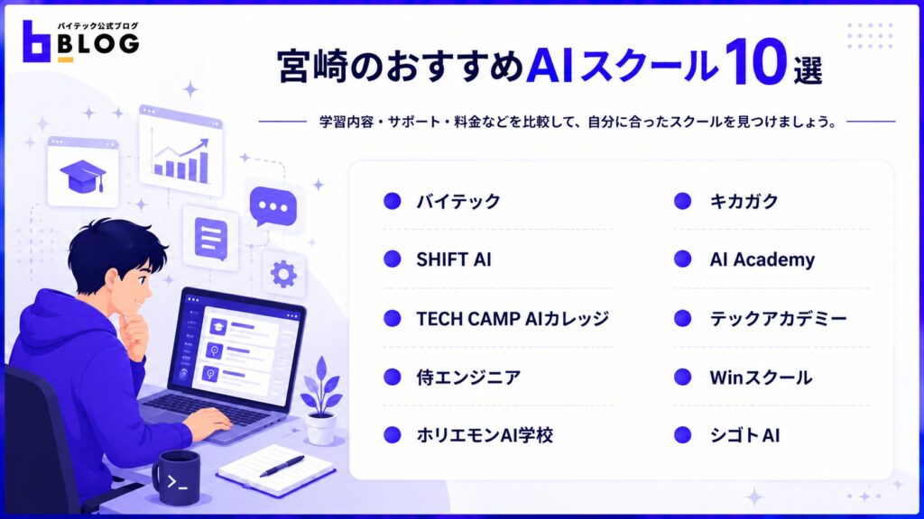宮崎のおすすめAIスクール10選
