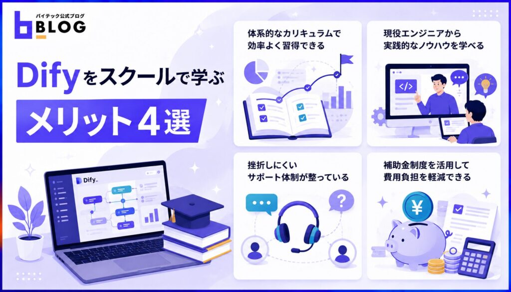 Difyをスクールで学ぶメリット4選