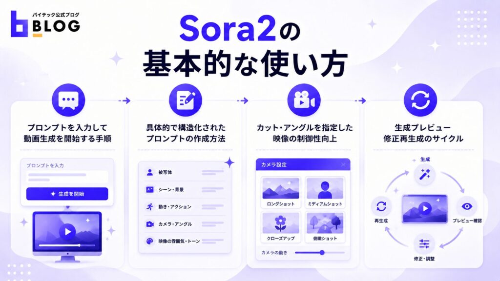 Sora2の基本的な使い方
