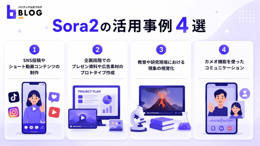 Sora2の活用事例4選