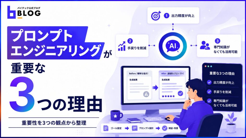 プロンプトエンジニアリングが重要な3つの理由