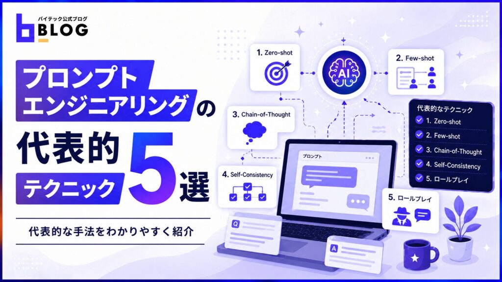 プロンプトエンジニアリングの代表的テクニック5選