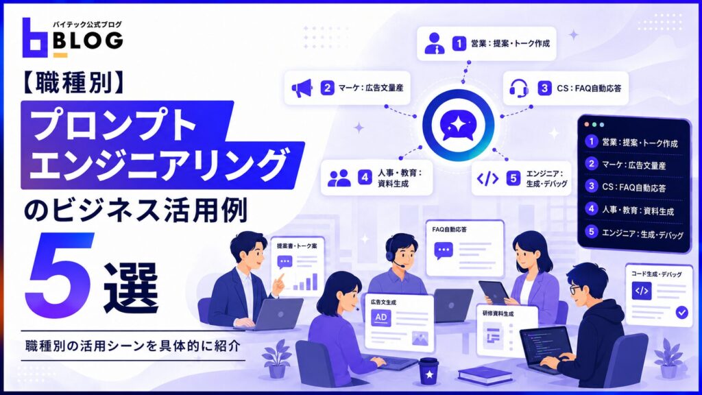 【職種別】プロンプトエンジニアリングのビジネス活用例5選